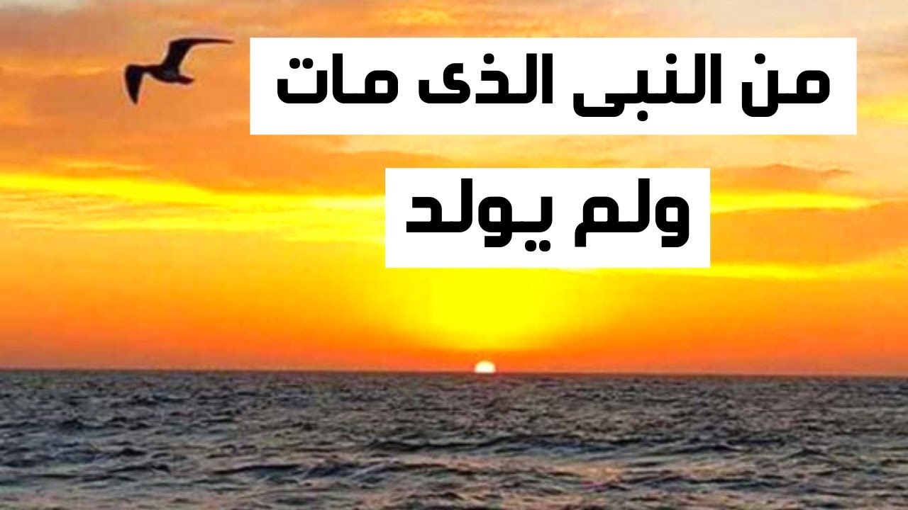 من هو النبي الذي مات ولم يولد