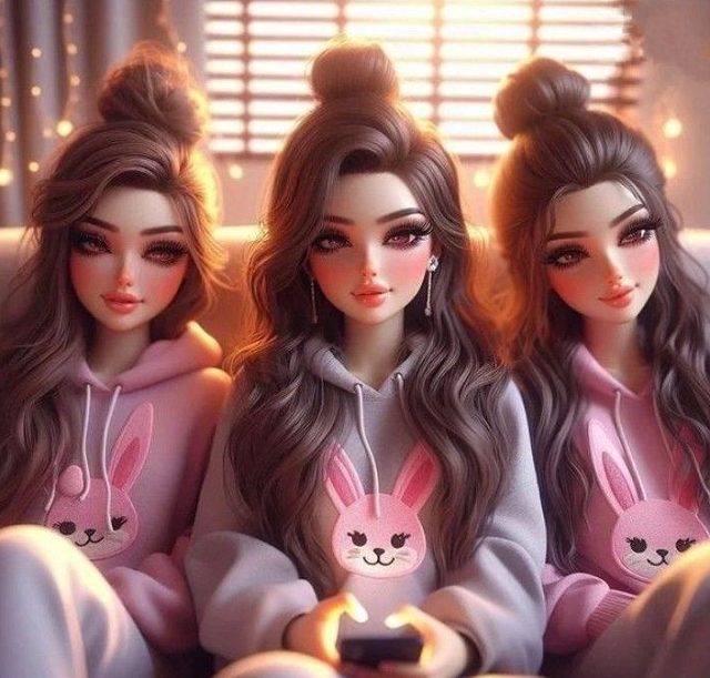 صور بنات انمي كيوت صديقات 4 ملونة 1 بنات انمي كيوت صديقات 4 ملونة