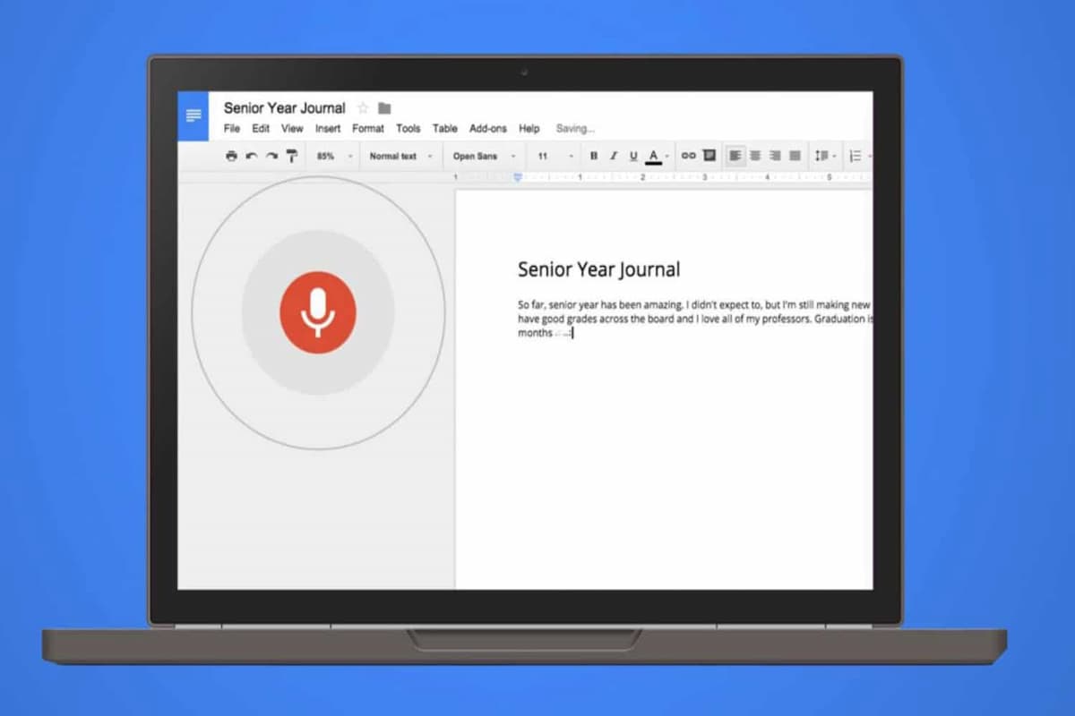 طريقة الكتابة بالصوت في مستندات جوجل على الموبايل