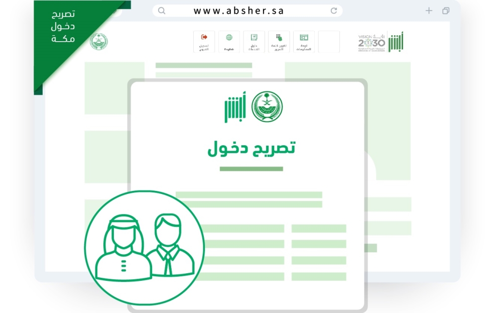 خطوات الاستعلام عن تصريح الدخول لمكة المكرمة عبر منصة أبشر.. من هنــــــا 1 الاستعلام عن تصريح الدخول لمكة المكرمة