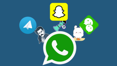 واتساب وتليجرام وسناب شات